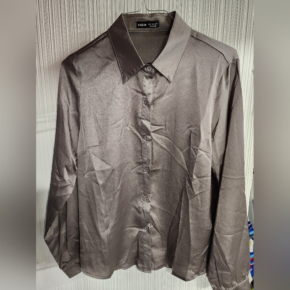 SHEIN Woman's Satin Blouse